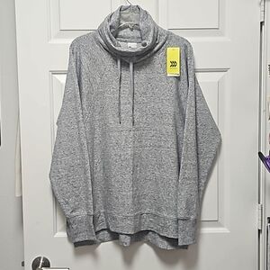 ✨️NWT~All in Motion Funnel Neck Tunic Super Soft Sweatshirt w/Pockets Size XL